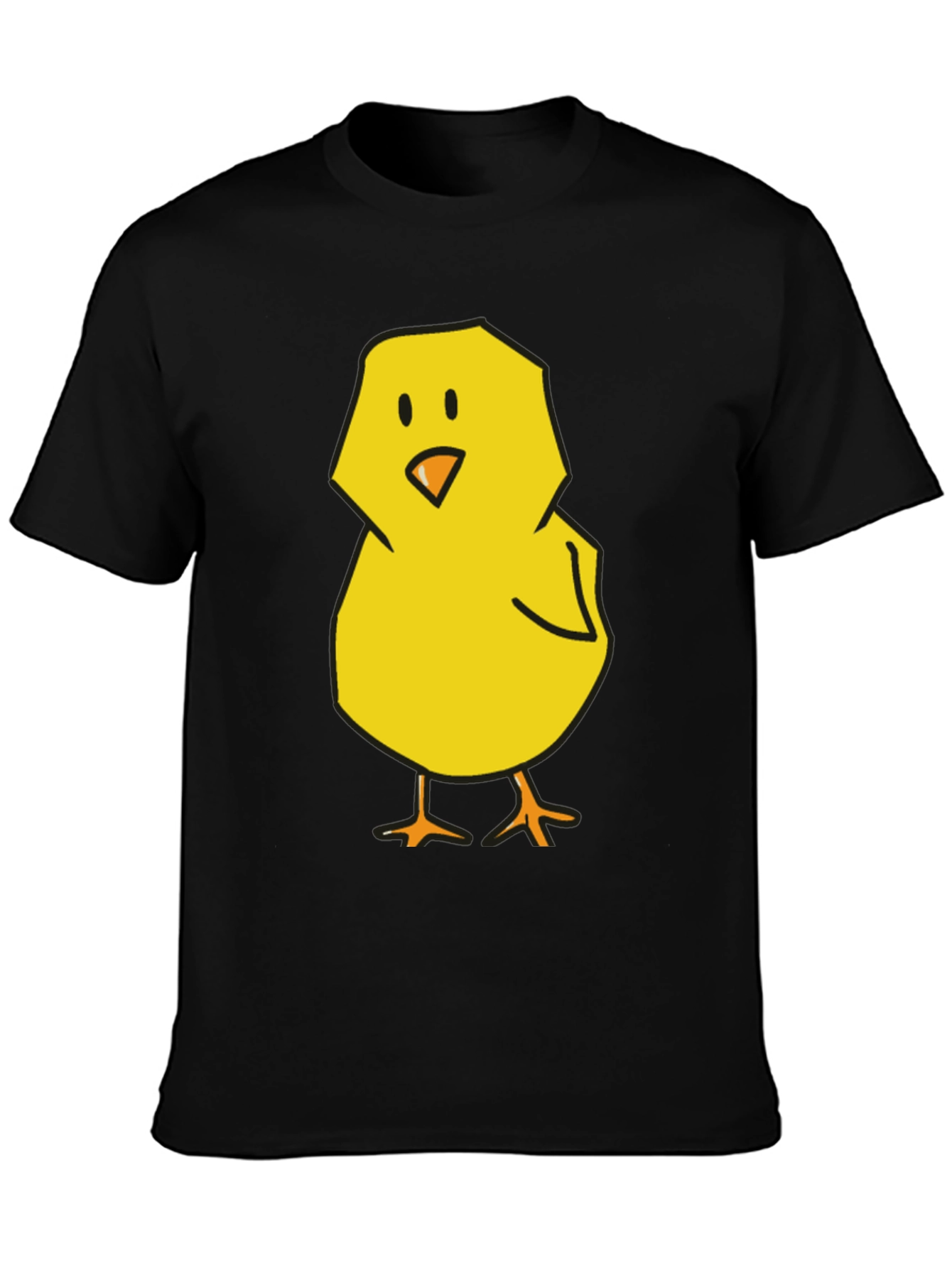 Cute Chick Graphic Tee - Black T-Shirt