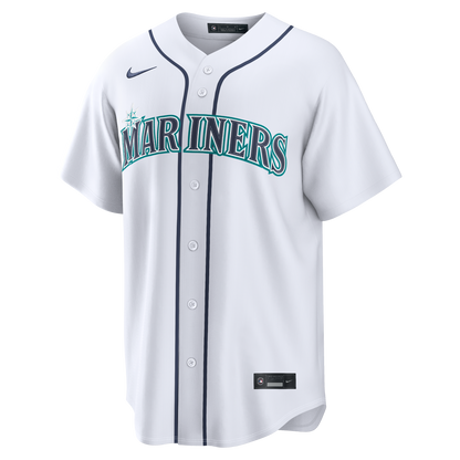Seattle Mariners Nike Home Replica Custom Jersey - White