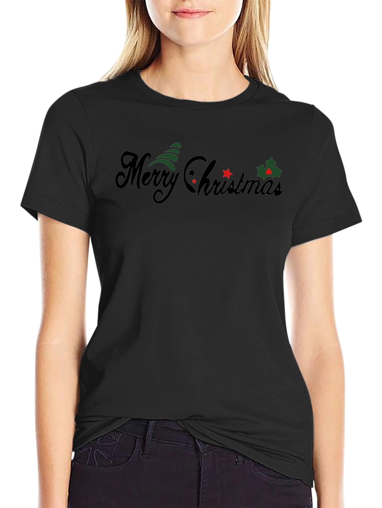 Merry Christmas Graphic Tee - Holiday Festive Style