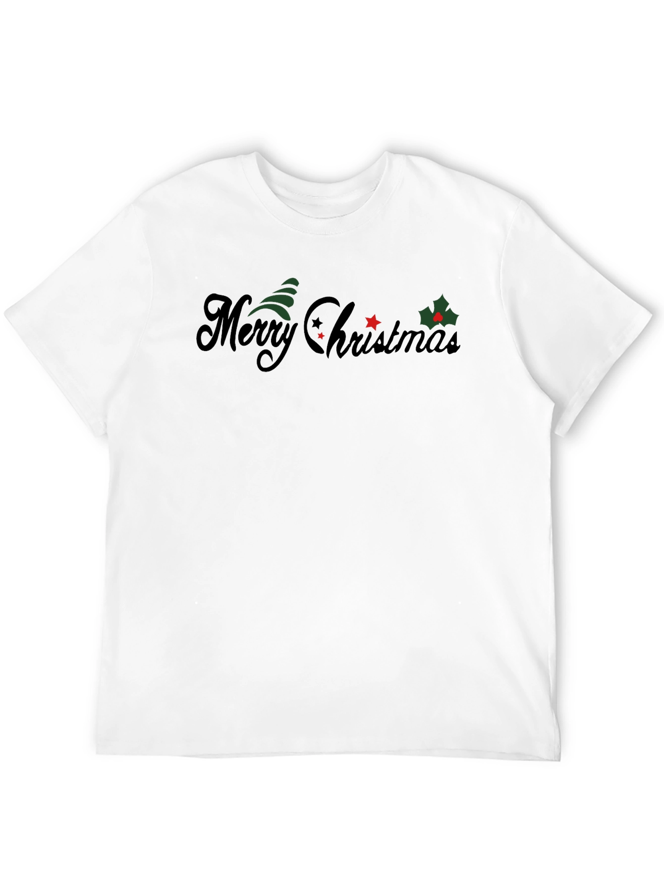 Merry Christmas Graphic Tee - Holiday Festive Style