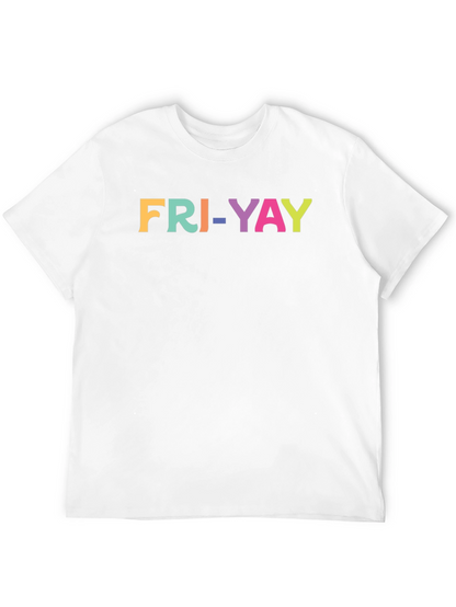 Fri-Yay Colorful Graphic T-Shirt