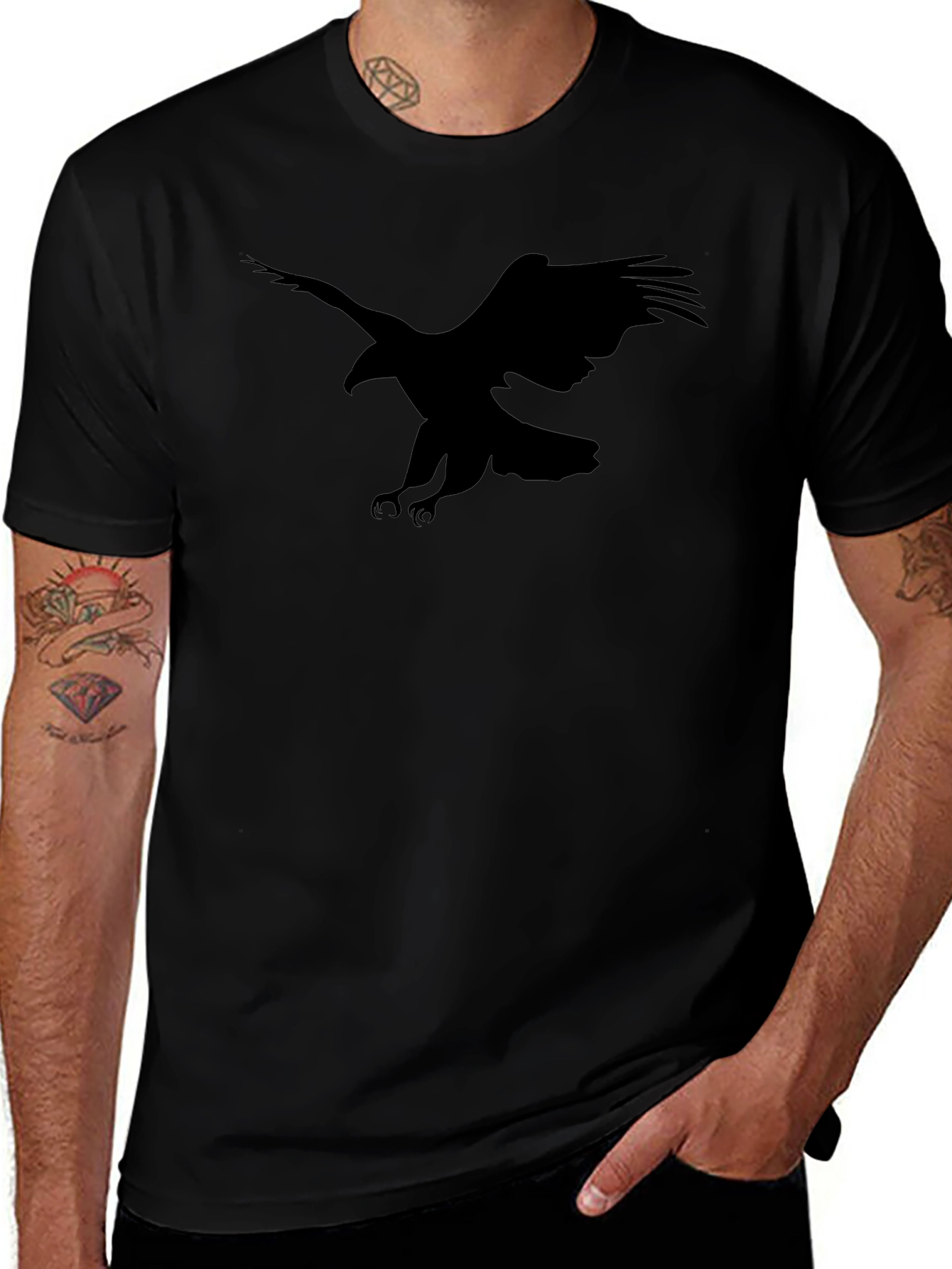 Black Eagle Graphic Tee - Stylish and Comfortable