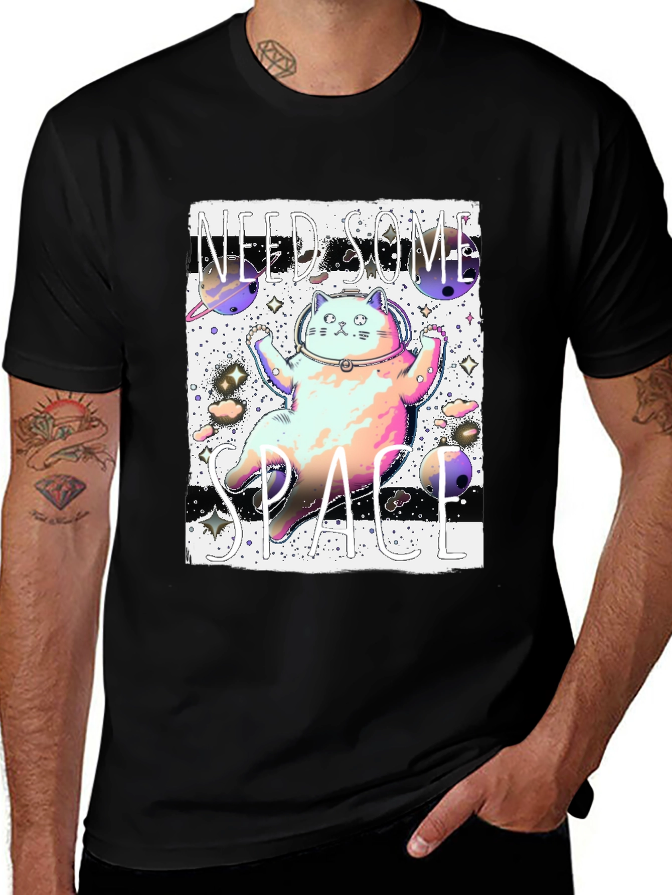 Cosmic Cat T-Shirt - Need Some Space
