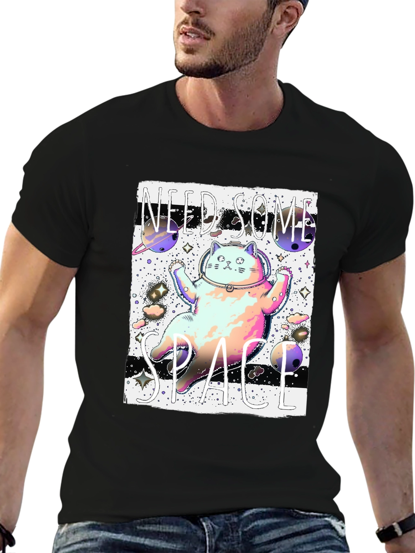 Cosmic Cat T-Shirt - Need Some Space
