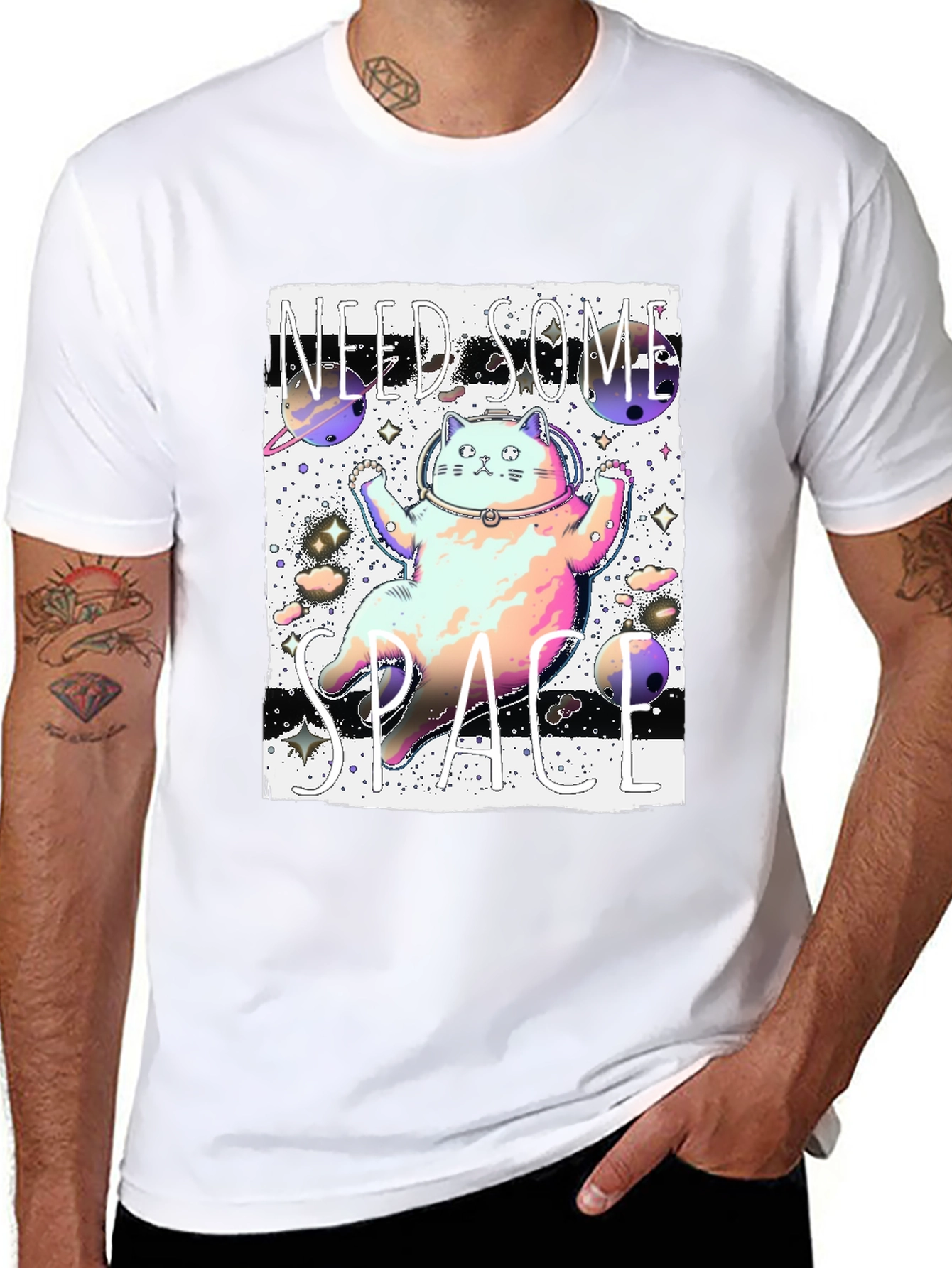 Cosmic Cat T-Shirt - Need Some Space