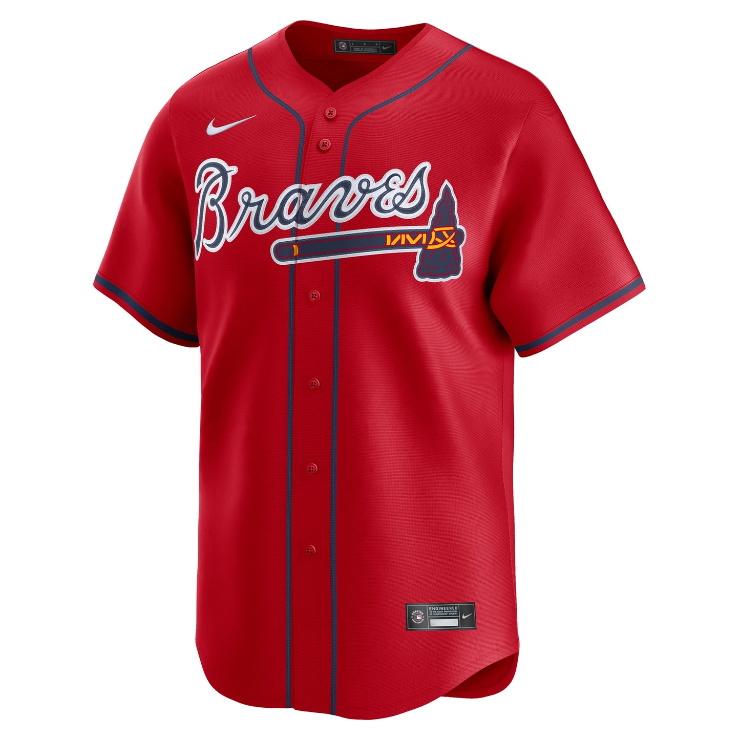 Spencer Strider Atlanta Braves Nike Alternate Limited Player Jersey - Red