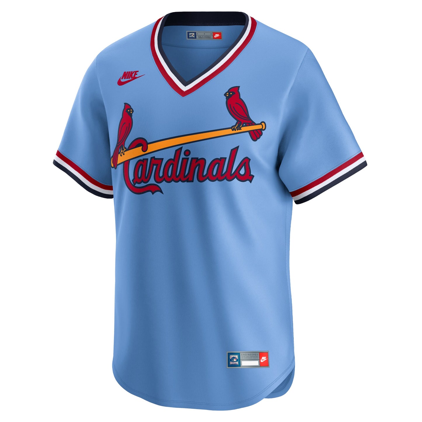 St. Louis Cardinals Nike Cooperstown Collection Limited Jersey - Light Blue
