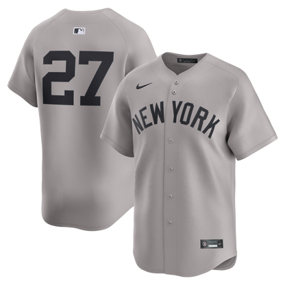 Giancarlo Stanton New York Yankees Nike Road Limited Player Jersey - Gray