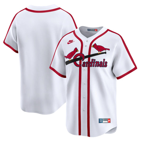 St. Louis Cardinals Nike Cooperstown Collection Limited Jersey - White