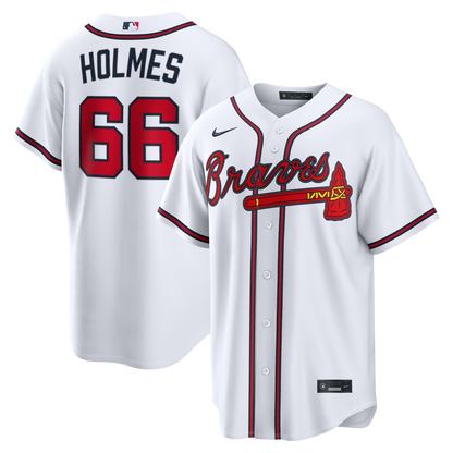 Grant Holmes Atlanta Braves Nike Home Replica Jersey - White