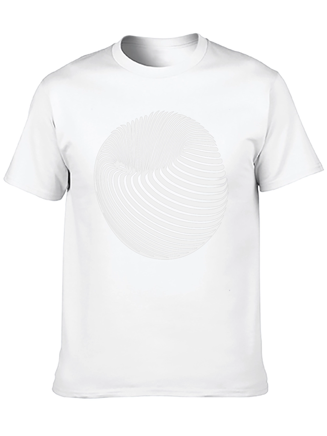Optical Illusion Graphic Tee - Black