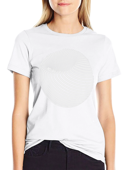 Optical Illusion Graphic Tee - Black