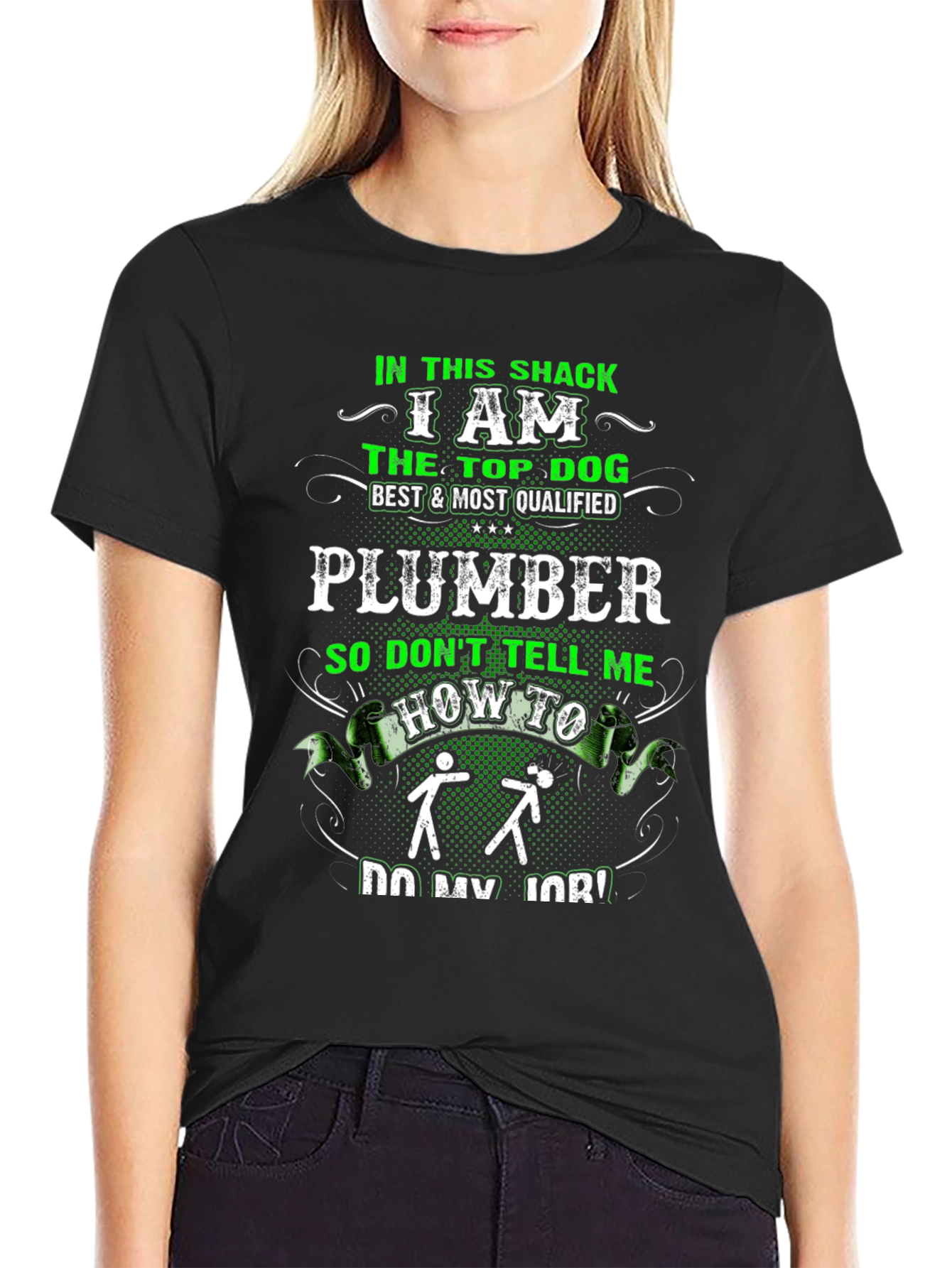 Plumber Top Dog Graphic T-Shirt