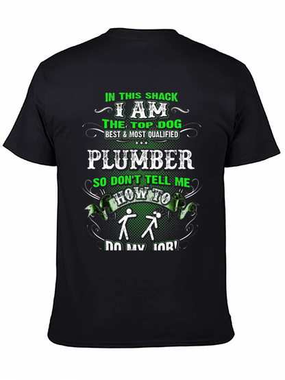 Plumber Top Dog Graphic T-Shirt