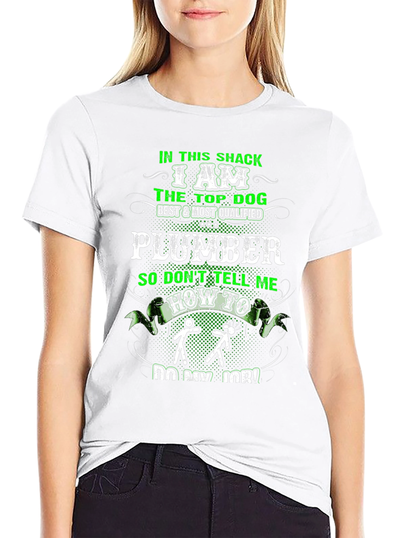 Plumber Top Dog Graphic T-Shirt
