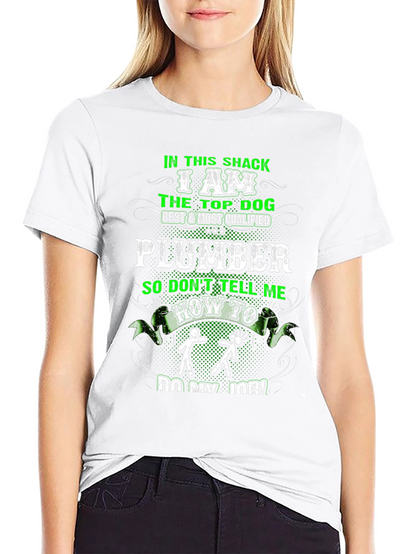 Plumber Top Dog Graphic T-Shirt