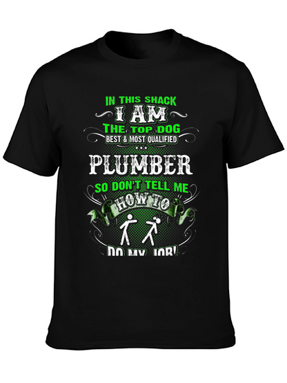 Plumber Top Dog Graphic T-Shirt