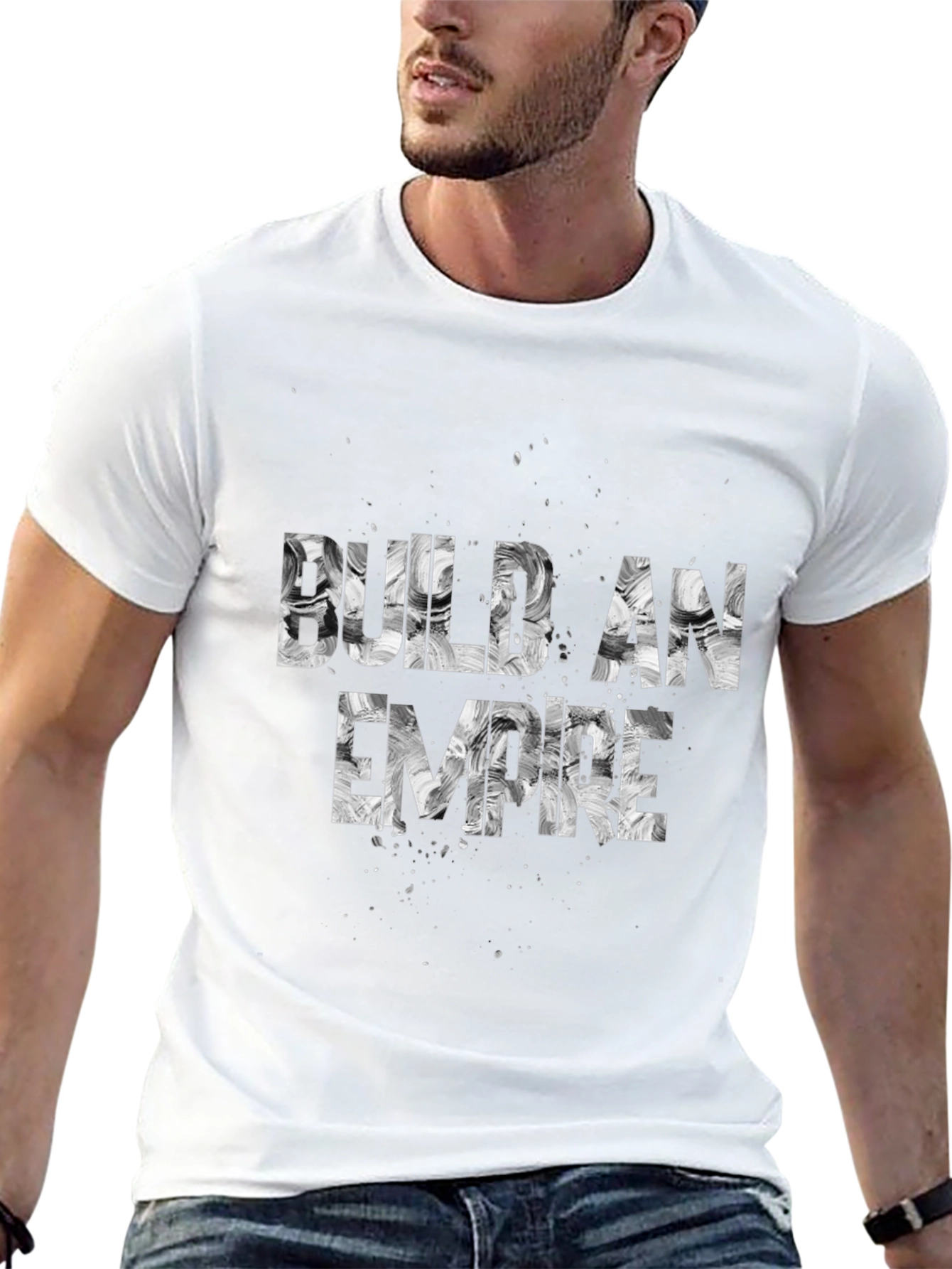 Build an Empire Black Graphic Tee Shirt