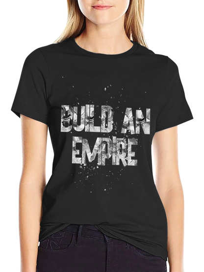 Build an Empire Black Graphic Tee Shirt