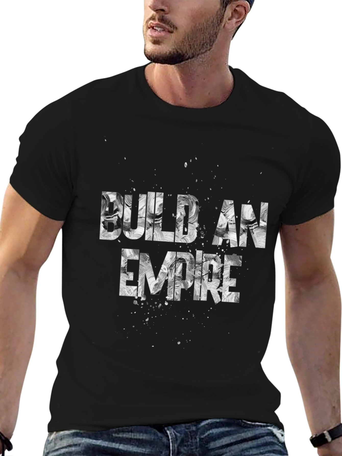 Build an Empire Black Graphic Tee Shirt