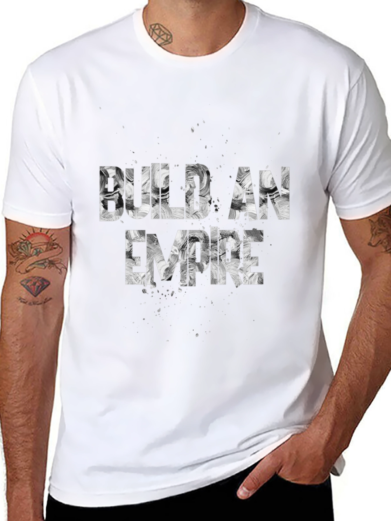 Build an Empire Black Graphic Tee Shirt