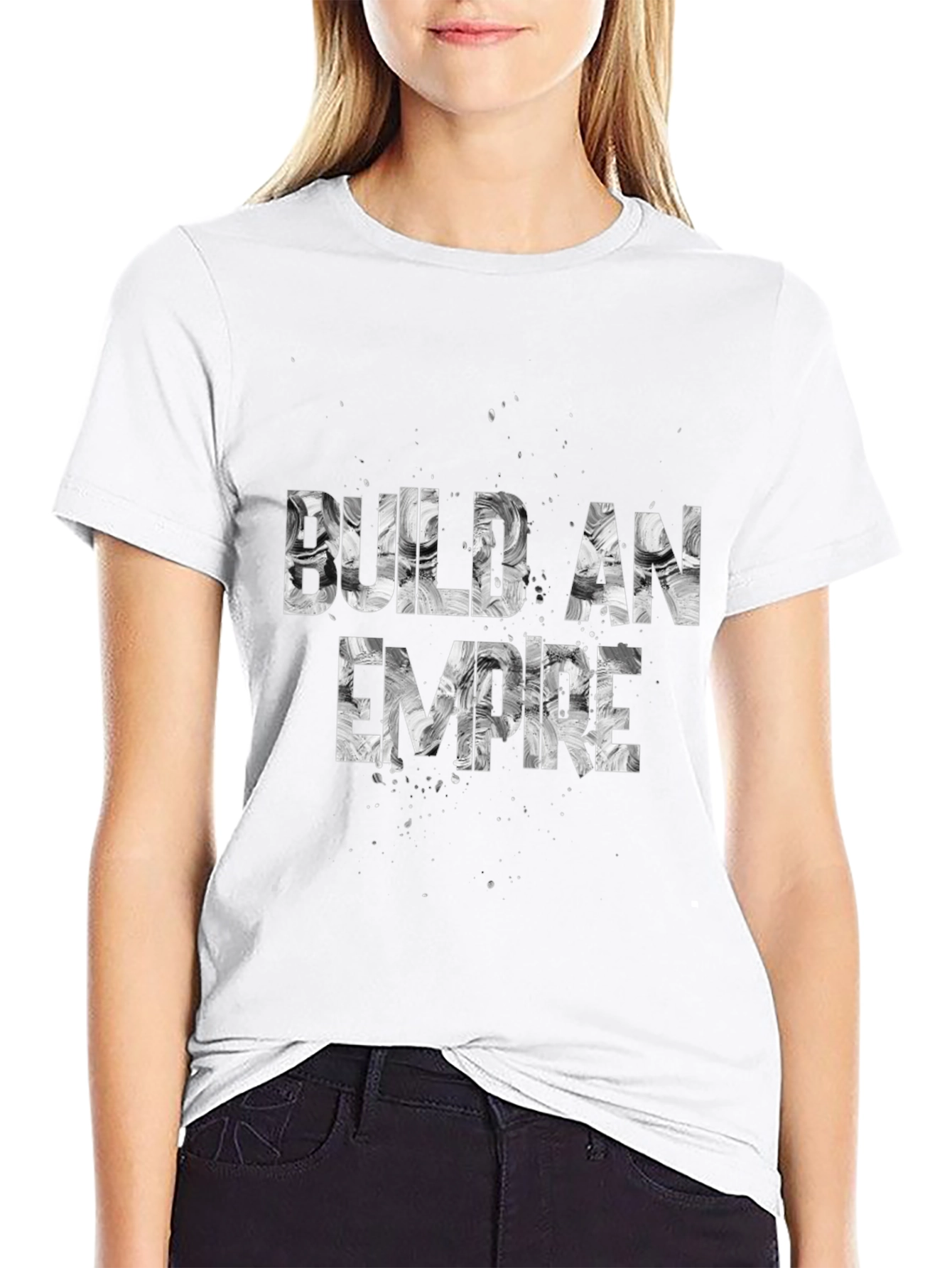 Build an Empire Black Graphic Tee Shirt