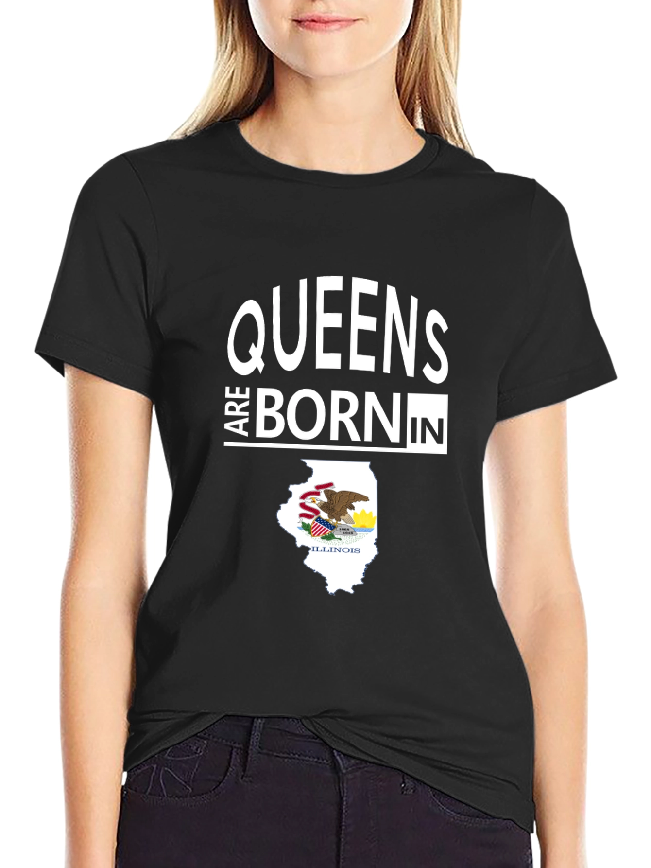 Queens are Born in Illinois T-Shirt