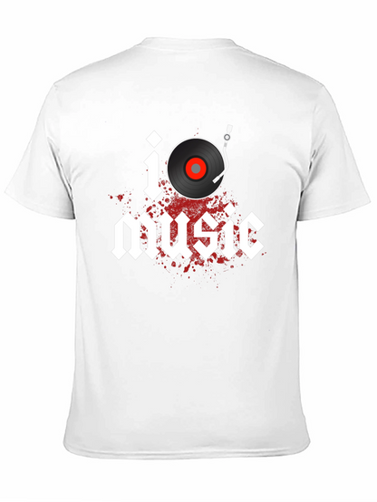 I Heart Music Graphic Tee - Classic Vinyl Style