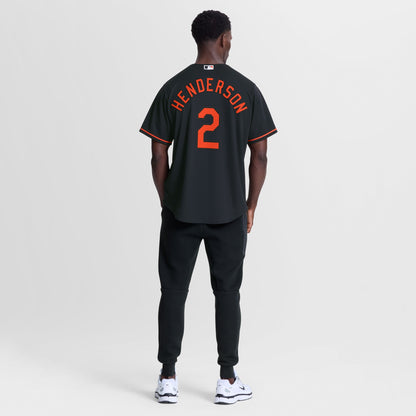 Gunnar Henderson Baltimore Orioles Nike Alternate Replica Jersey - Black