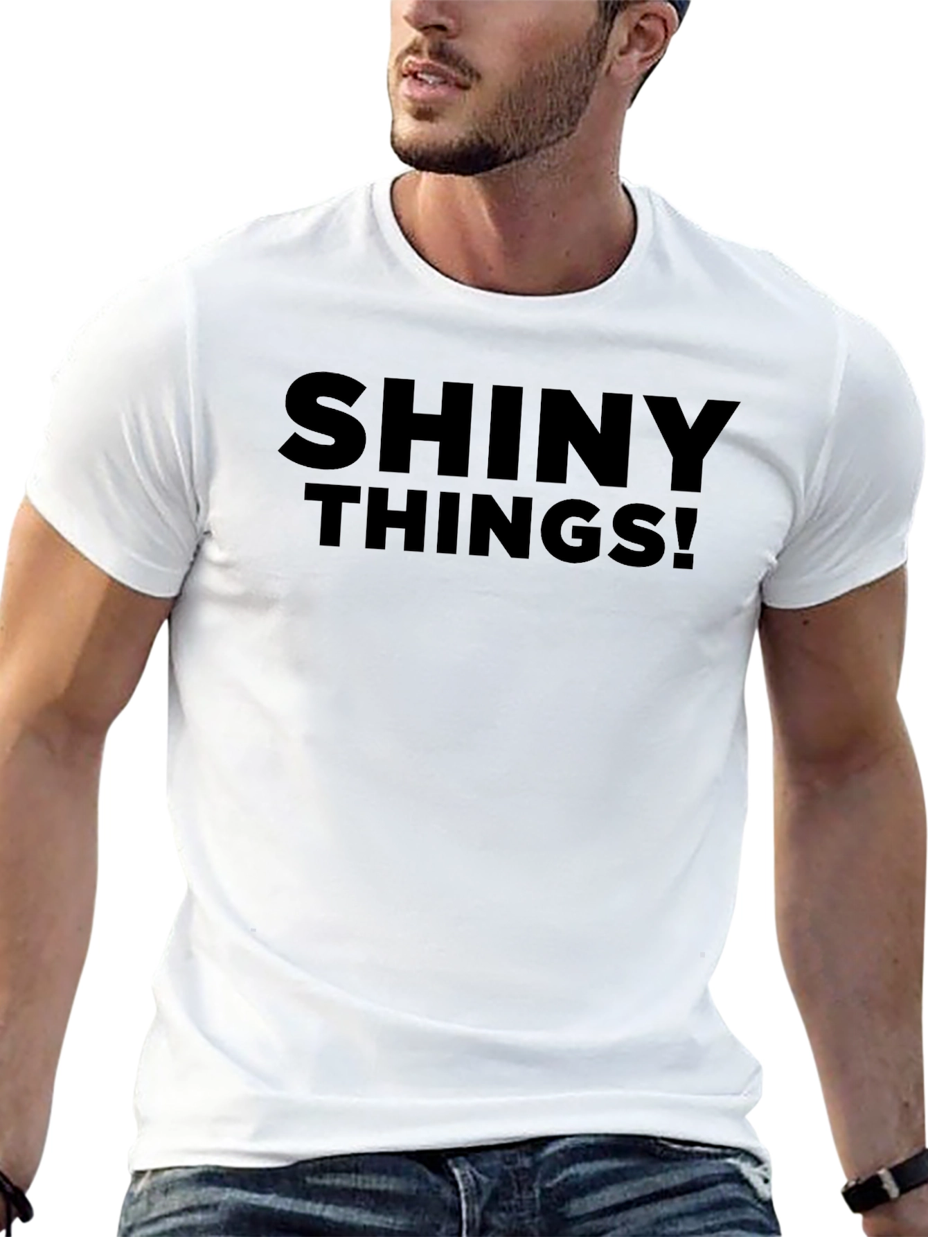 Shiny Things! Black Graphic Tee - Mens