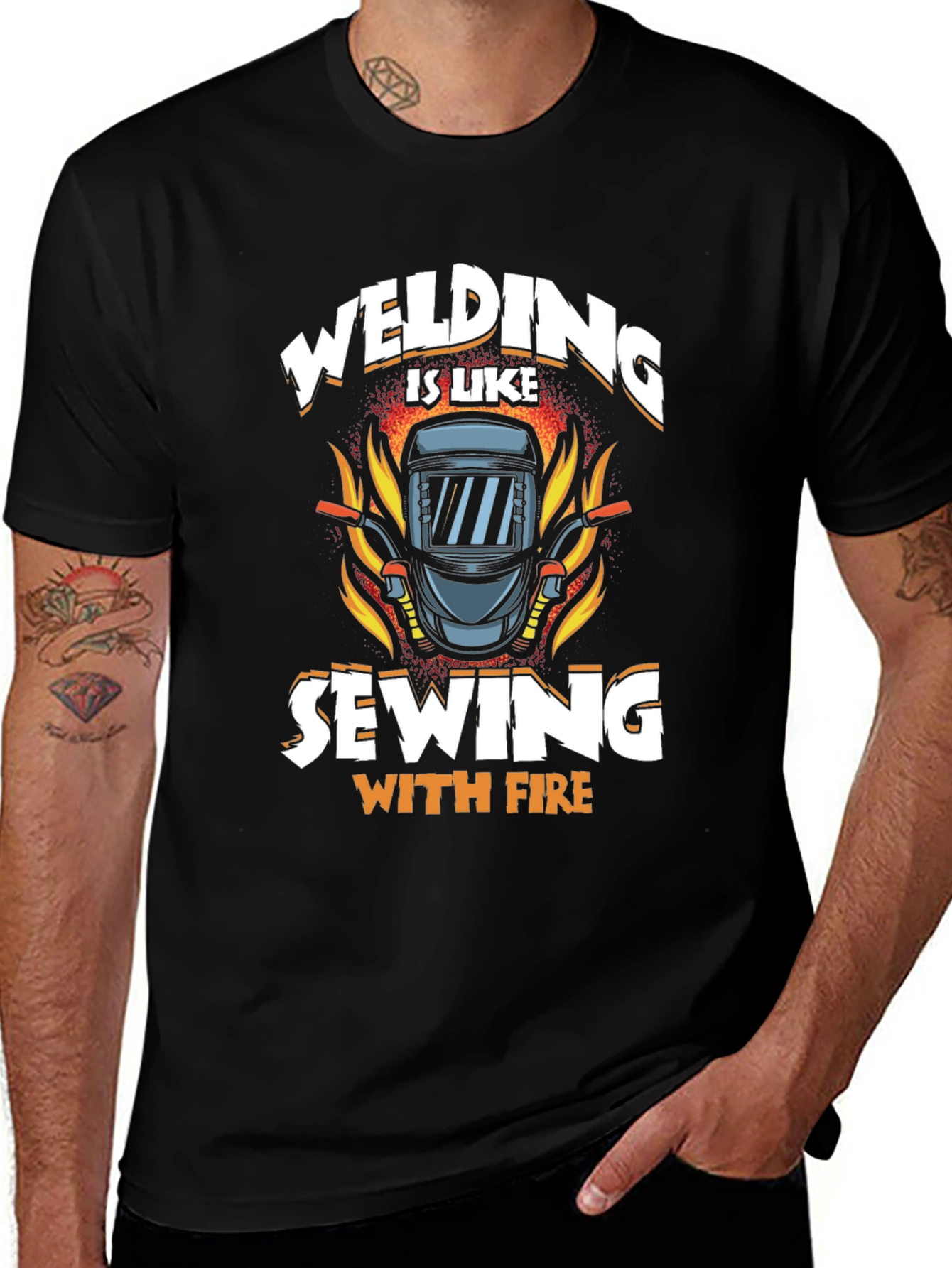 Welding is Like Sewing with Fire T-Shirt