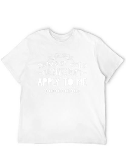 Youngest Child Rules Dont Apply Black T-Shirt