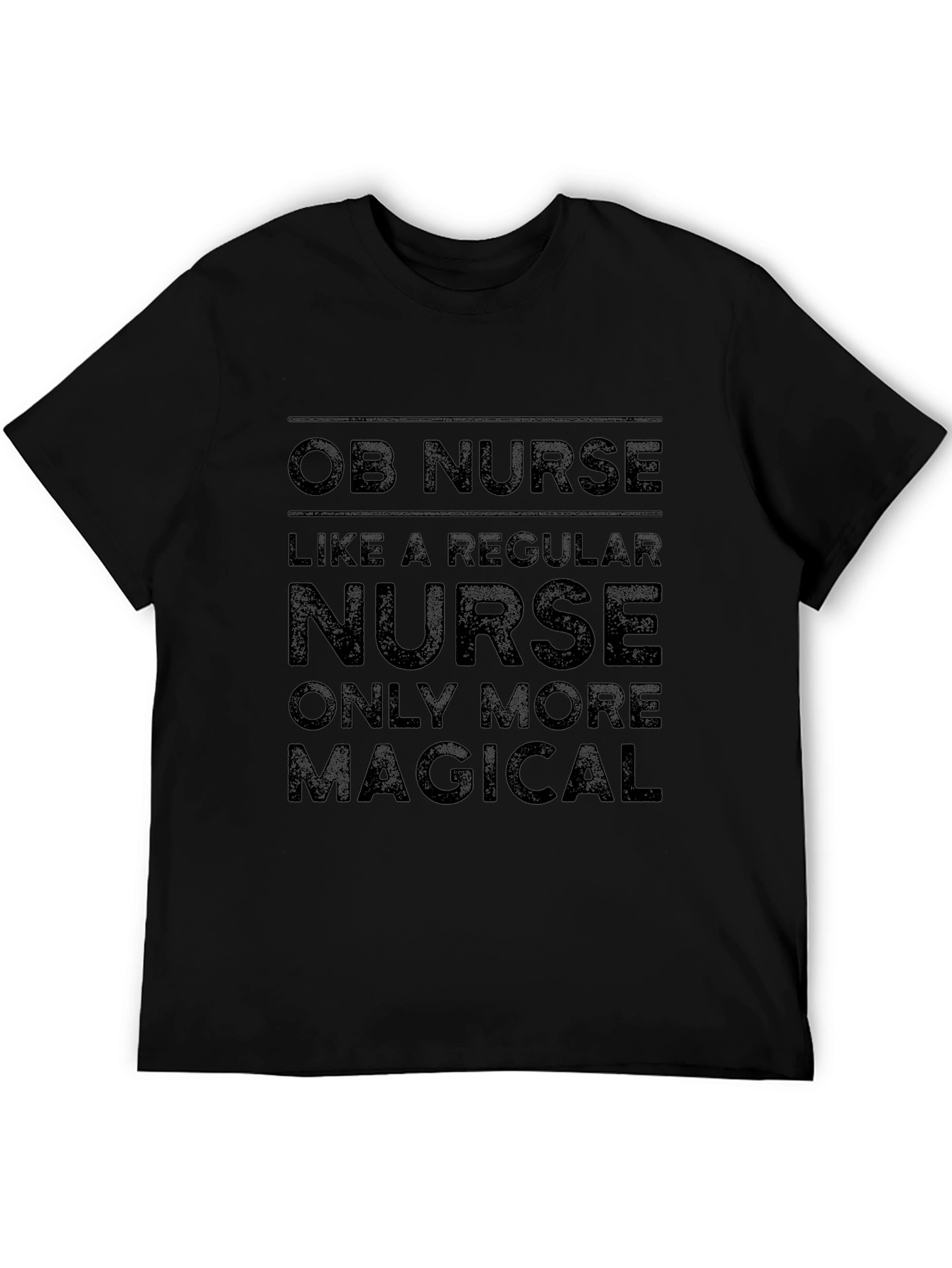 OB Nurse Magical T-Shirt - Black