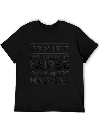 OB Nurse Magical T-Shirt - Black