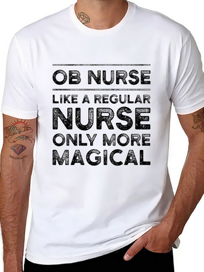 OB Nurse Magical T-Shirt - Black