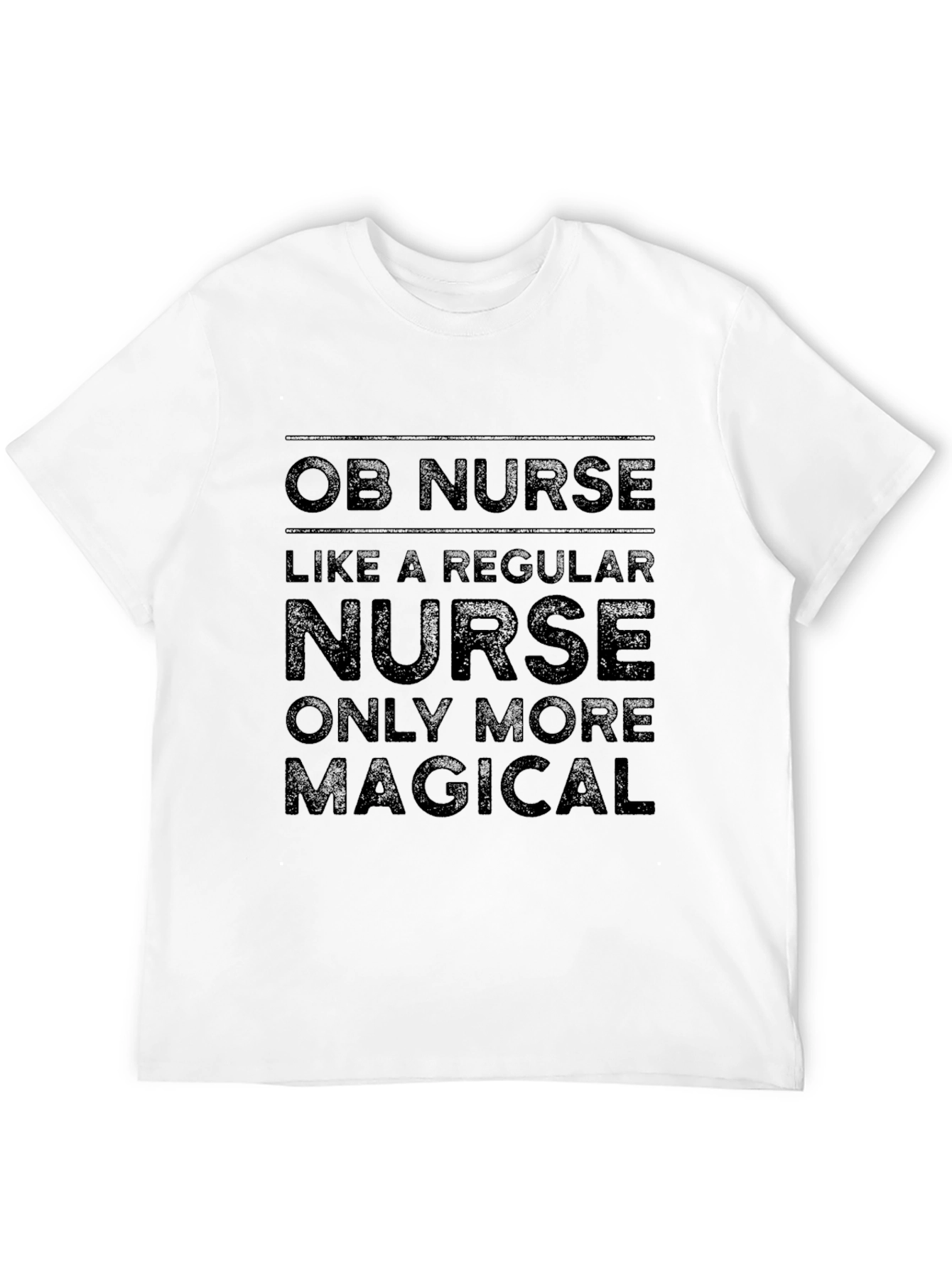 OB Nurse Magical T-Shirt - Black
