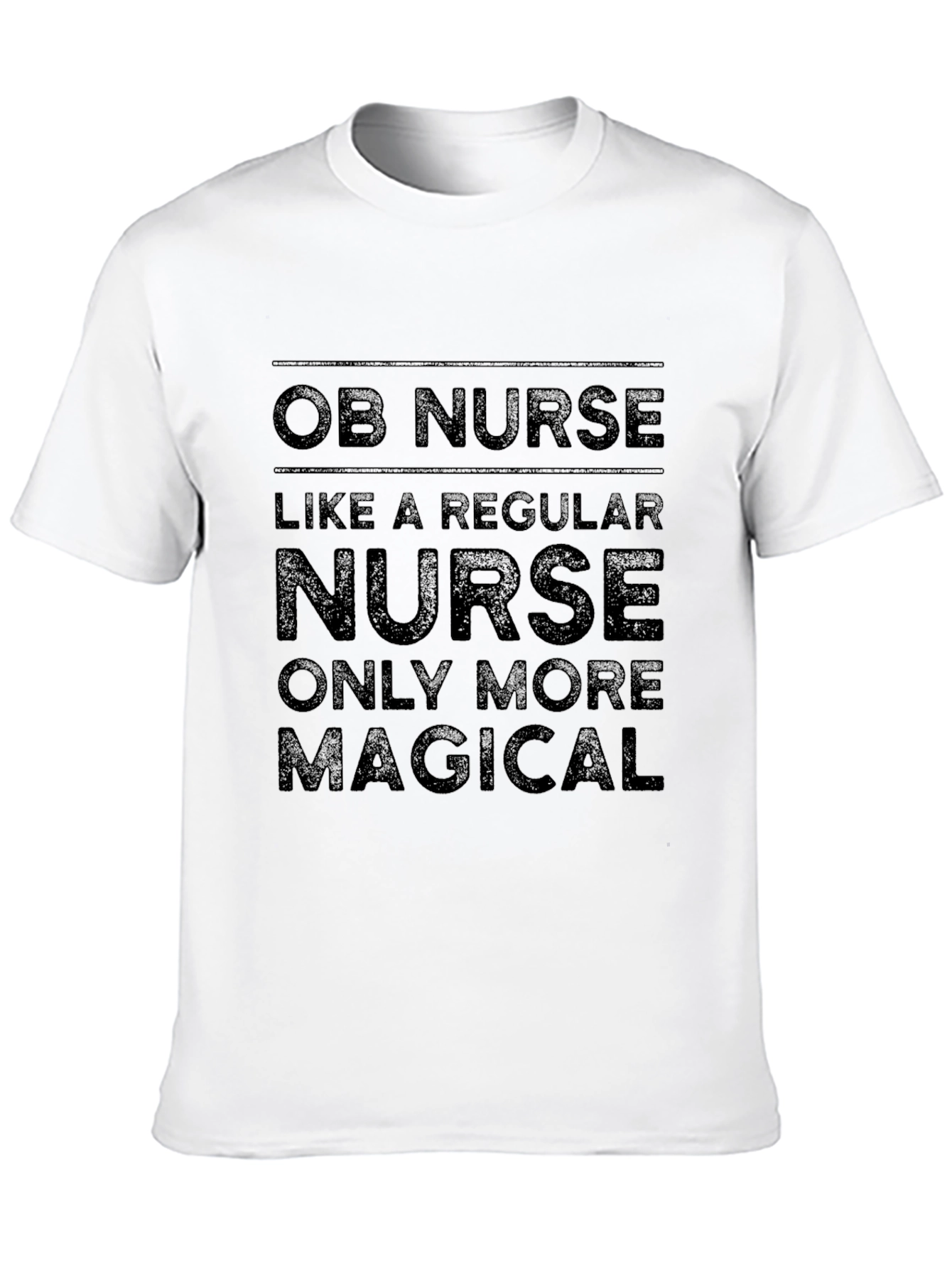 OB Nurse Magical T-Shirt - Black