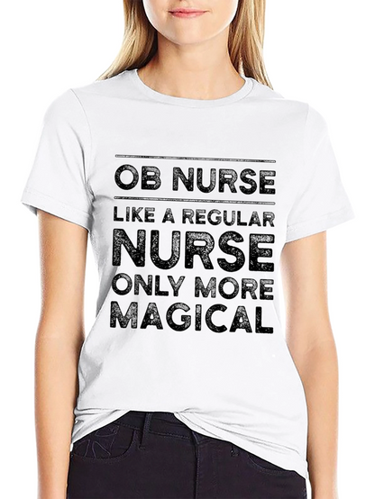 OB Nurse Magical T-Shirt - Black
