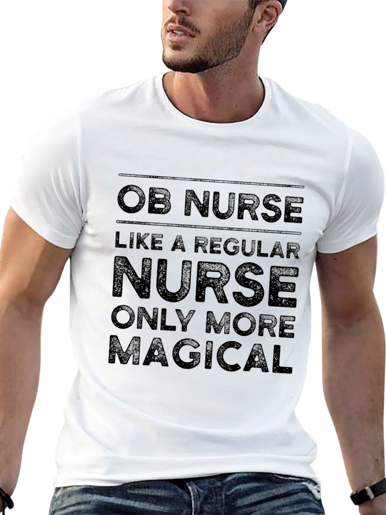 OB Nurse Magical T-Shirt - Black