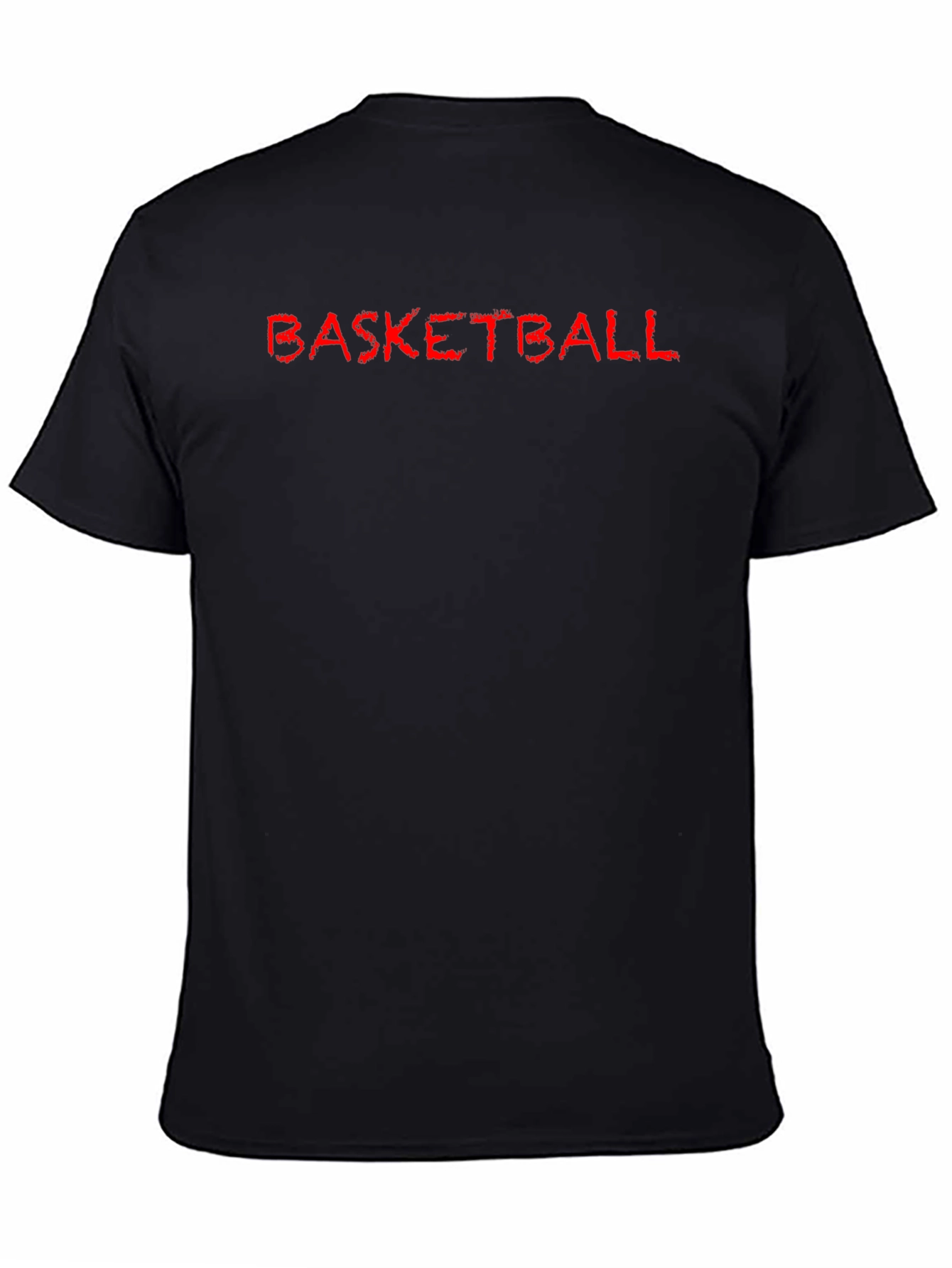 Basketball Graphic Tee - Casual Black T-Shirt