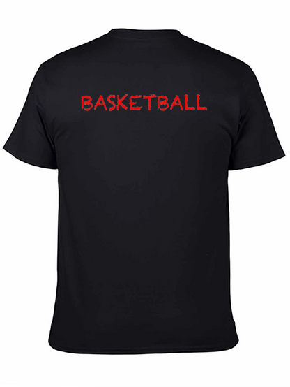 Basketball Graphic Tee - Casual Black T-Shirt