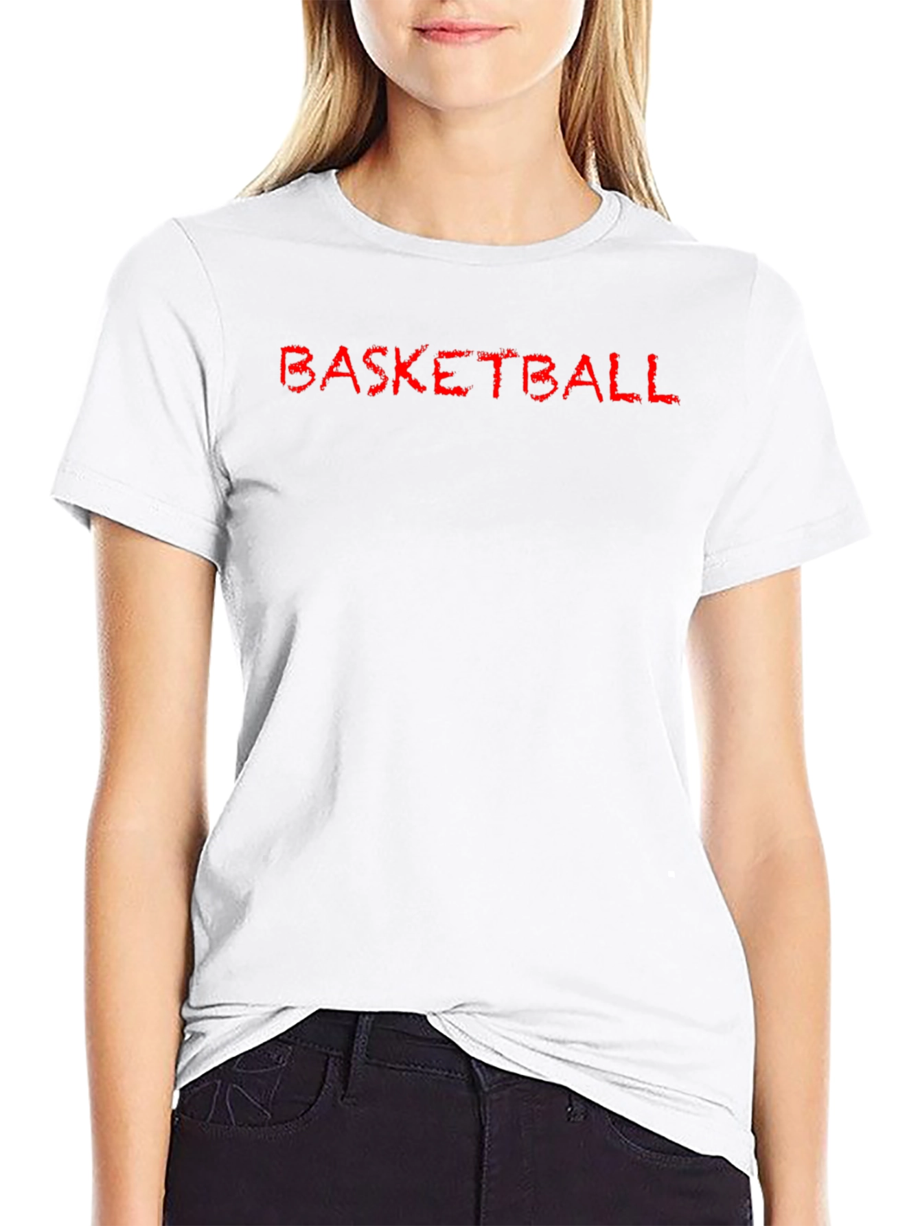 Basketball Graphic Tee - Casual Black T-Shirt