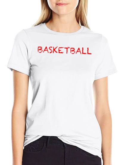 Basketball Graphic Tee - Casual Black T-Shirt
