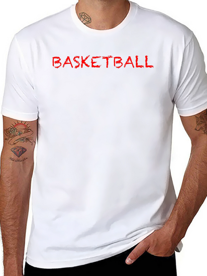 Basketball Graphic Tee - Casual Black T-Shirt