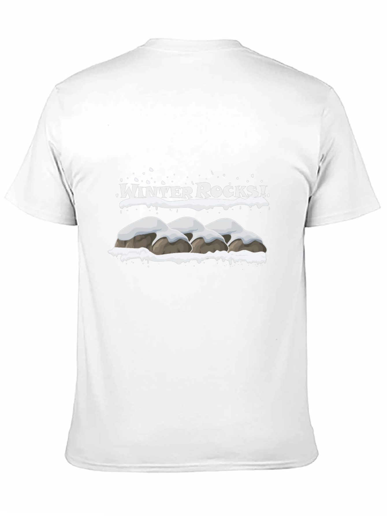 Winter Rocks Graphic T-Shirt - Black