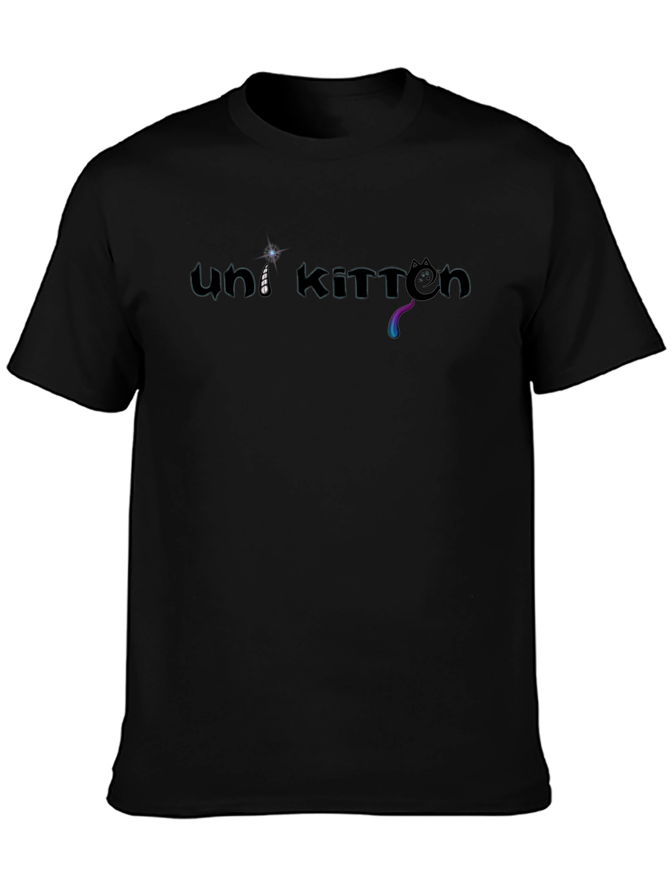 Uni Kitten Black T-Shirt