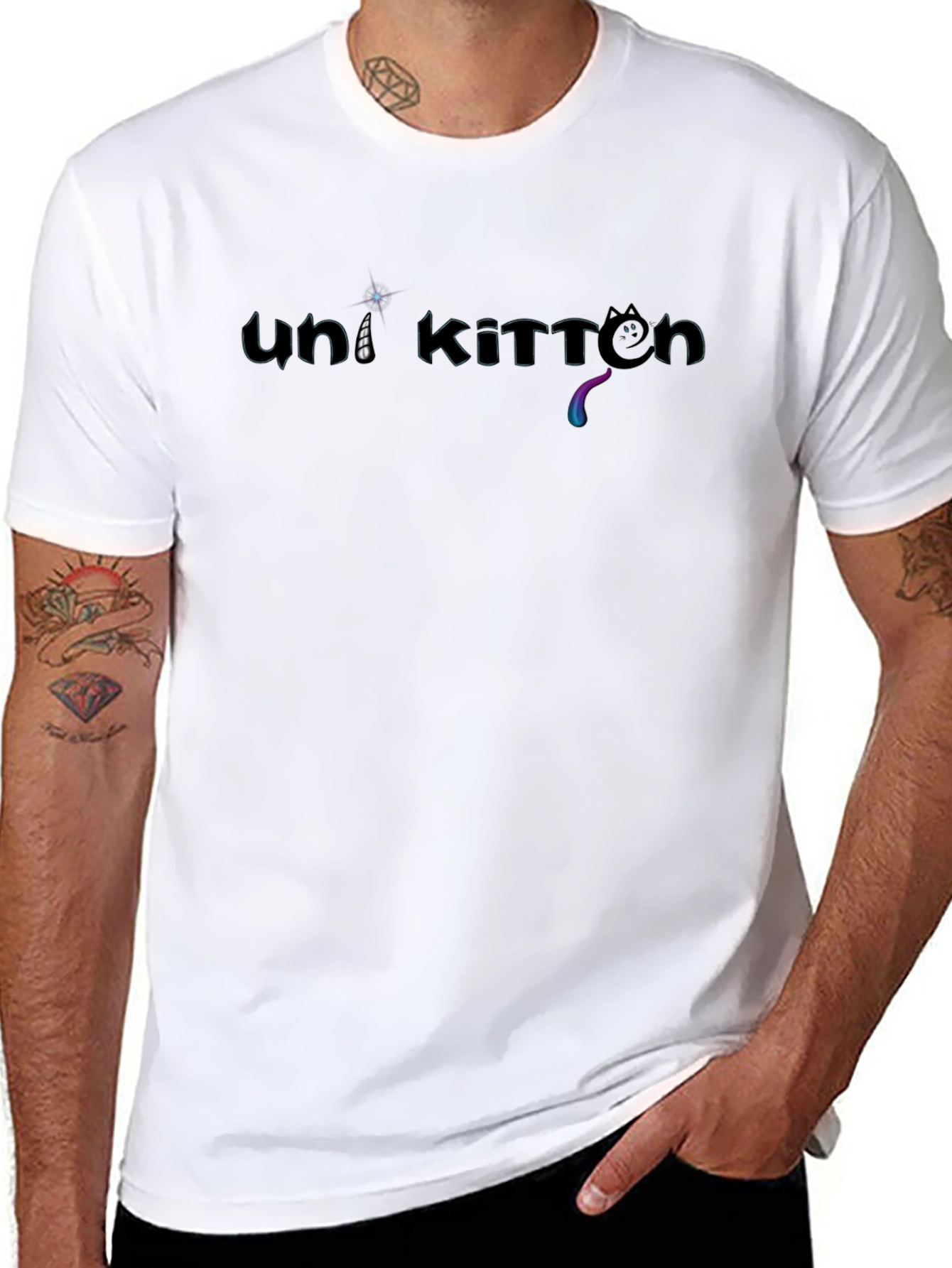 Uni Kitten Black T-Shirt