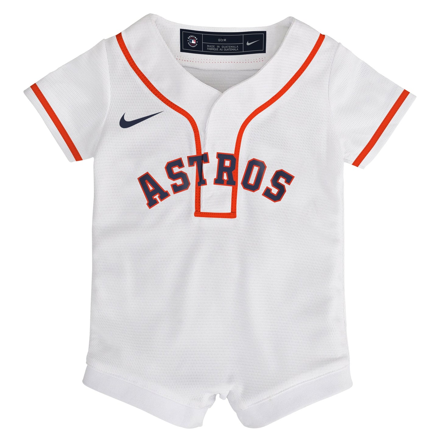 Houston Astros Nike Newborn Home Replica Romper Jersey - White
