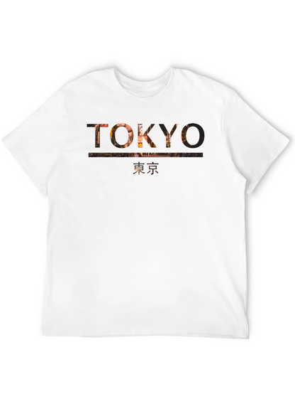 Tokyo Graphic Print Mens Black T-Shirt