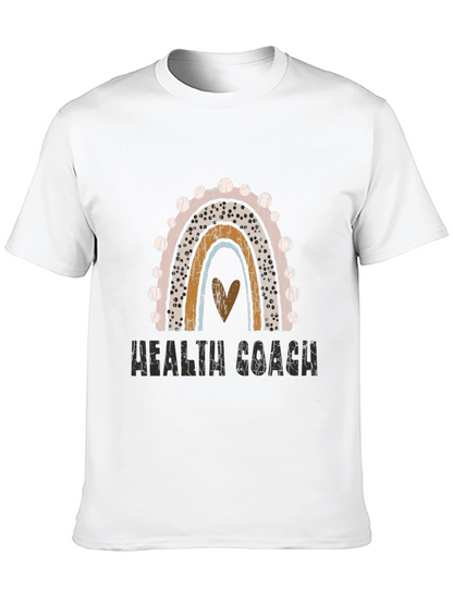 Health Coach Rainbow Graphic Tee